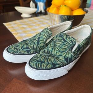 Rifle Paper Co x Keds Palm Leaf Pattern Slip-On Sneakers